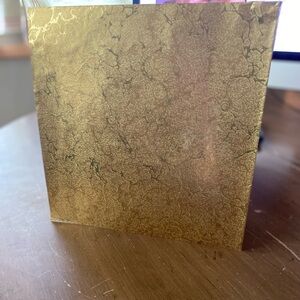 Vintage HALLMARK Gold Metallic Sheet (1) of Gift Wrap